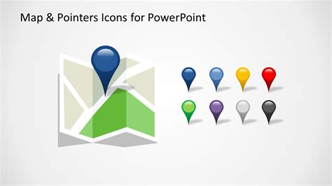 Editable Map & Pointers Icons for PowerPoint - SlideModel