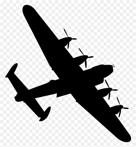 Clipart - Airplane Silhouette Clip Art - FlyClipart