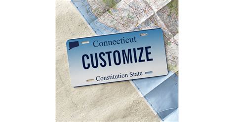 Connecticut Custom License Plate | Zazzle