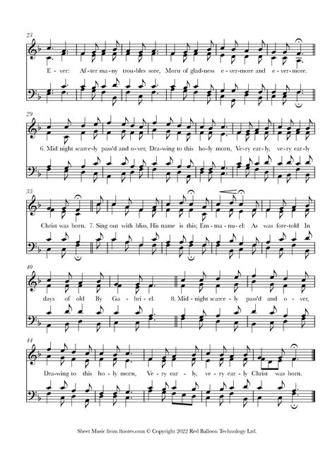 Christ Was Born on Christmas Day Sheet music for Choir - 8notes.com