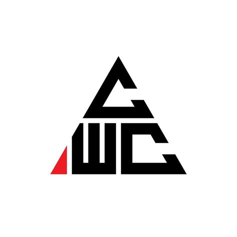 CWC triangle letter logo design with triangle shape. CWC triangle logo design monogram. CWC ...