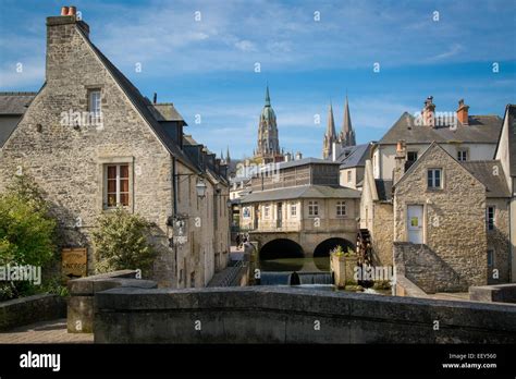 View over town of Bayeux, Normandy, France Stock Photo - Alamy