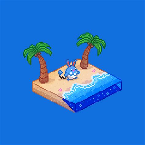 Azumarill - Isometric Pixel Art [OC] : r/pokemon