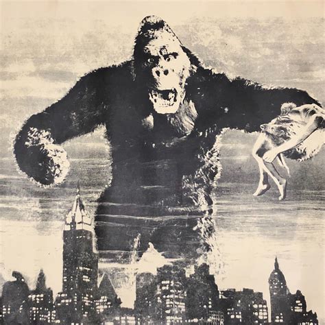 Vintage King Kong Poster from Original 1930s Film - 1960s – Mad Van Antiques