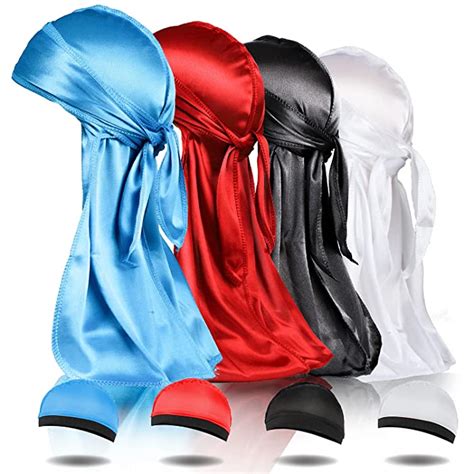 Buy BIGEDDIE Silky Durag, Wave Cap for men, Silk Satin Durag Extra Long ...