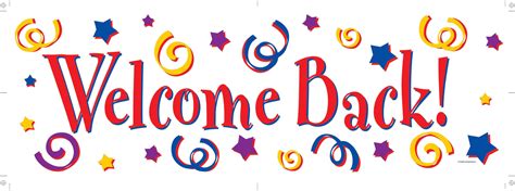 welcome back banner - Clip Art Library