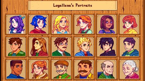 Stardew Valley Portrait Template