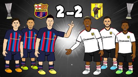 2-2! Barcelona vs Manchester United (Europa League 2023 Goals ...