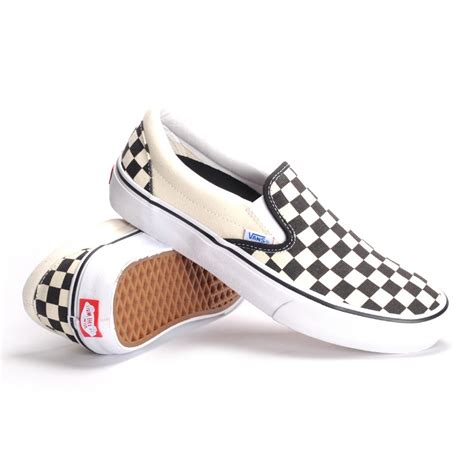 Vans Shoes Classic Slip On PRO Checker Board Black White CSO Free Post ...