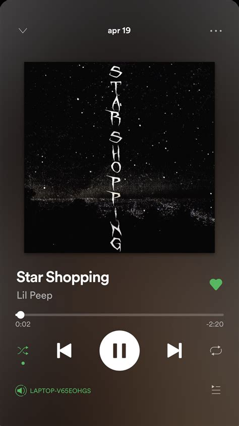 Star Shopping -Lil Peep | Music album covers, Spotify screenshot, Music ...