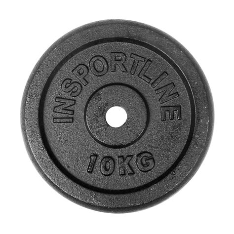 Steel Weight Plate inSPORTline Blacksteel 10 kg - inSPORTline