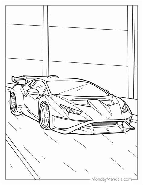 Lamborghini Aventador Coloring Page