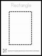 Rectangle Shape Coloring Page Dotted Font  The Art Kit sketch template