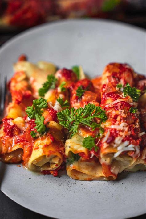 Vegan Cannelloni Recipe - Oh My Veggies