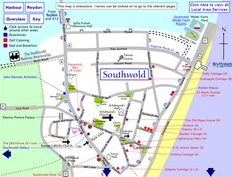 Southwold Town Map (North)