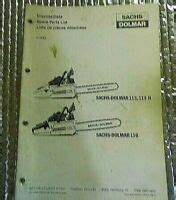 Sachs dolmar 113 chainsaw manual - biblelimfa