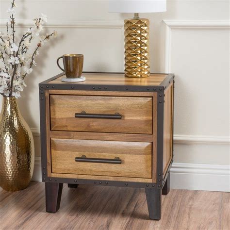 Athina Nightstand | Wood end tables, Noble house, End tables with drawers