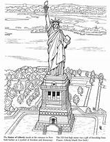 Statue Of Liberty Coloring Page Printable sketch template