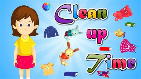 Clean up Time | Clean up Song | Nursery Rhymes & Kids Songs | English ...