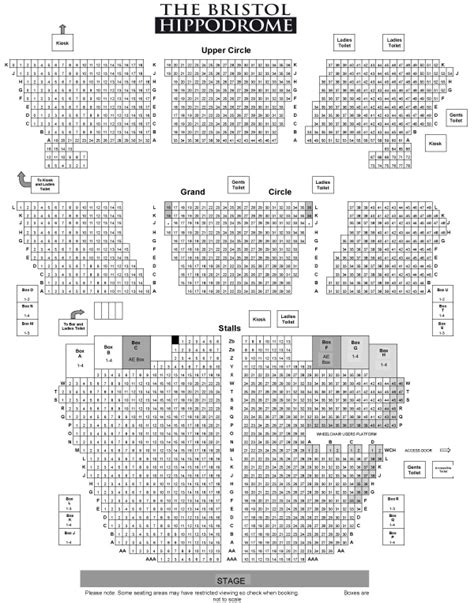 25++ Hippodrome seating plan