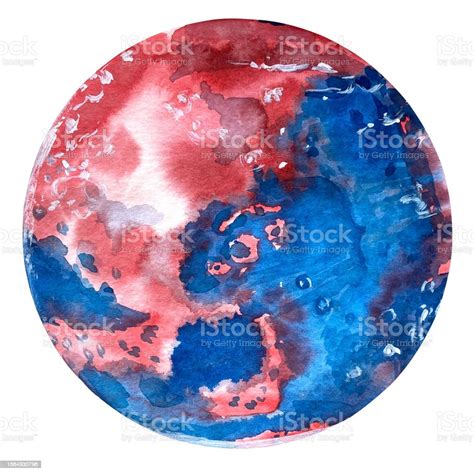 Watercolor Solar System Clip Art Set Transparent Background Stock ...