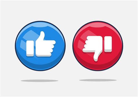 Premium Vector | Like and dislike buttons