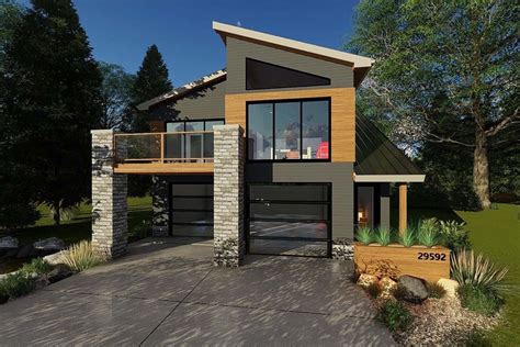 Drive Under House Plans | Home Designs with Garage Below