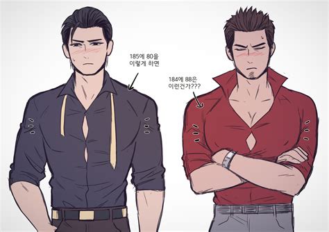 Yakuza | Yoshitaka Mine & Kiryu Kazuma by Saza | Yakuza anime, Kiryu ...