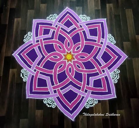 Simple rangoli design for Tamil New Year Simple kolam rangoli design at home for Tamil New Year