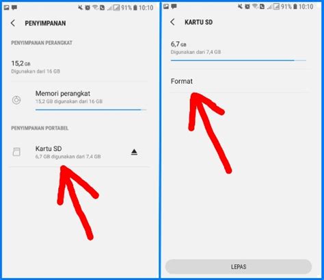 Cara Format Kartu SD Di Hp Android Tanpa Aplikasi - GIGA TEKNO