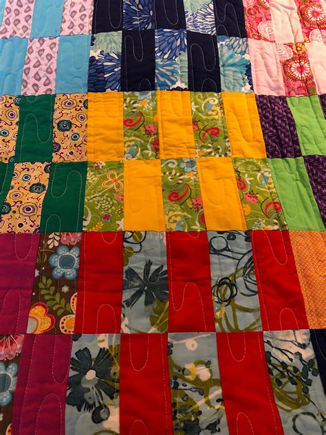 Handmade Quilt Twin Fun Vibrant Colorful Excellent | Etsy