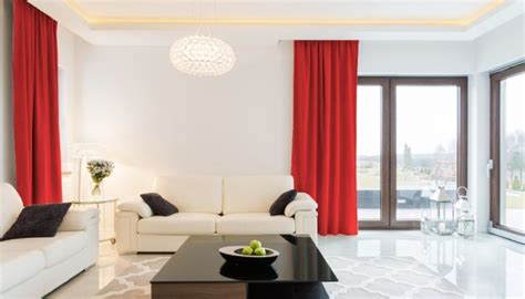 Red And White Living Room Curtains | Cabinets Matttroy