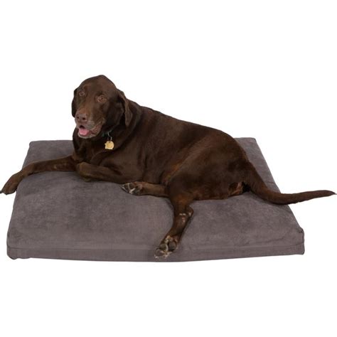 KOPEKS Orthopedic Pillow Dog Bed with Removable Cover, Brown, X-Large ...