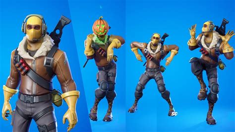 OG Raptor skin showcase with all popular emotes & dances | raptor skin combos - YouTube