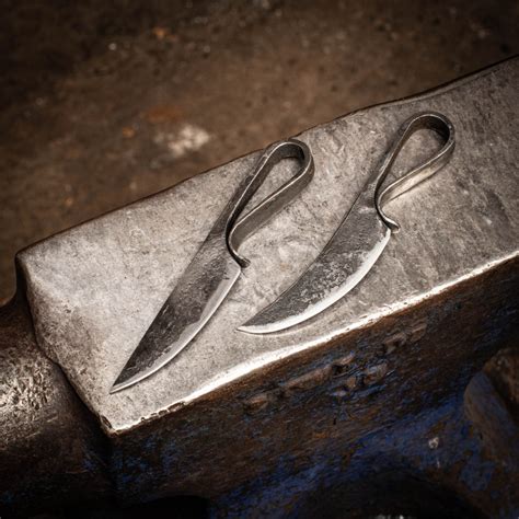 Blacksmith's Knives - Curved Back - Owen Bush Bushfire Forge