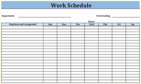 Free Monthly Employee Schedule Template Fresh Blank Weekly Employee Schedule Template to Pin On ...