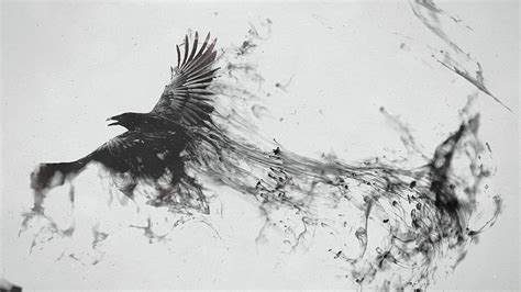 Raven Bird Art raven , digital art , bird , artist , art . Bird art, Flying bird tattoo, Raven ...