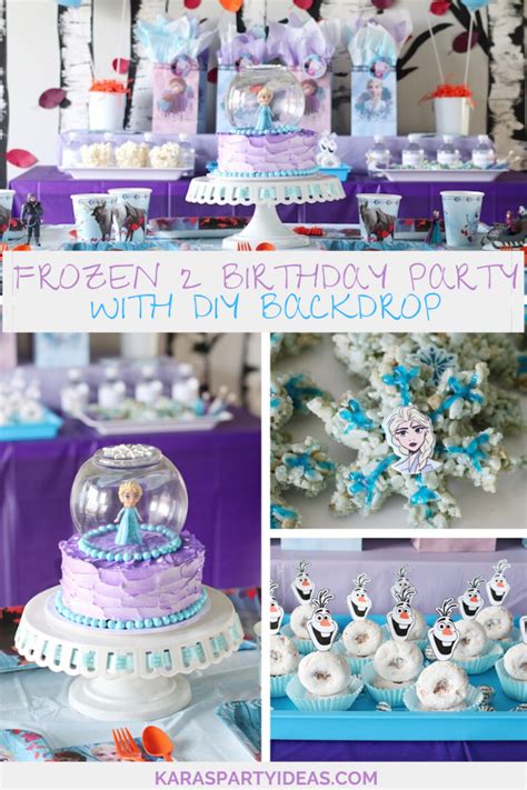 Kara's Party Ideas Frozen 2 Birthday Party with DIY Backdrop | Kara's ...