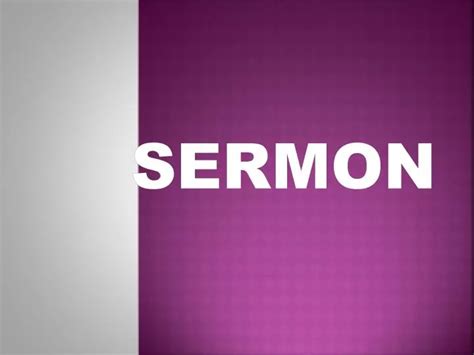 PPT - SERMON PowerPoint Presentation, free download - ID:4848551