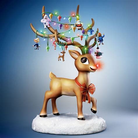 Rudolph the Red Nosed Reindeer Illuminated Musical Figurine | Christmas