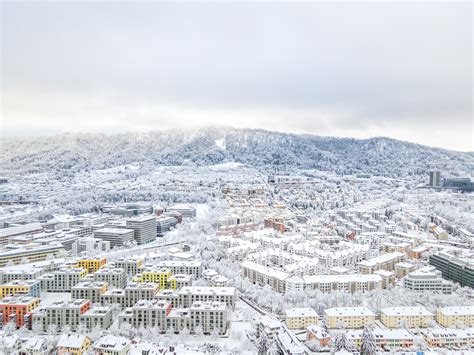 Wallpaper : aerial view, Zurich, winter, urban 3978x2984 - Yumma ...