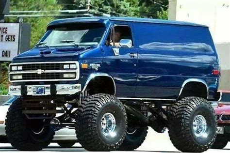 Pin by whiteysgarage on FULLSIZEVAN‼️ | Trucks, Chevy van, Lifted chevy