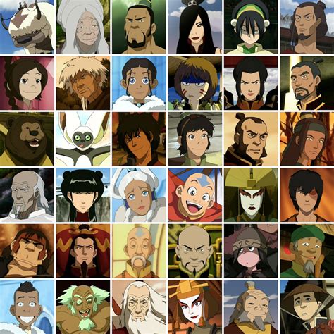 Avatar The Last Airbender Characters Names