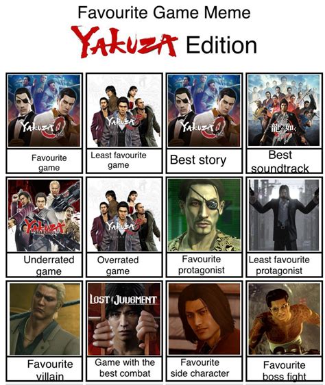 My Yakuza meme thing : r/yakuzagames