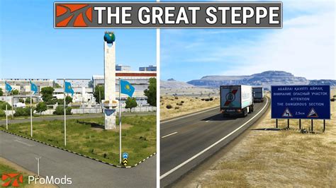 ETS2 ProMods - The Great Steppe Map Addon | Euro Truck Simulator 2 - YouTube