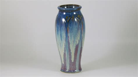 Medium Carved Vase from Campbell Pottery