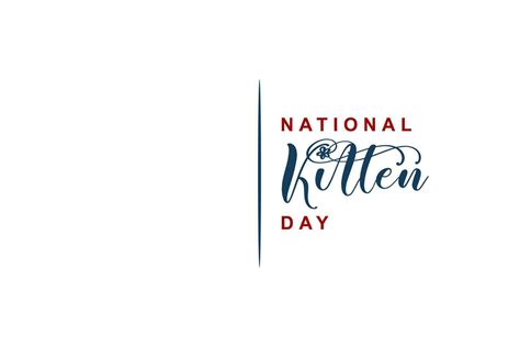 National Kitten Day 25788017 Vector Art at Vecteezy