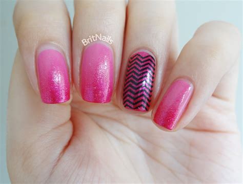 Pink Gradient With a Twist | Brit Nails