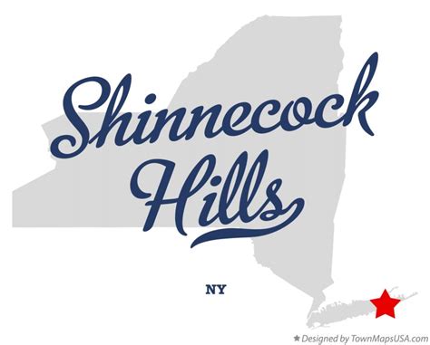 Map of Shinnecock Hills, NY, New York