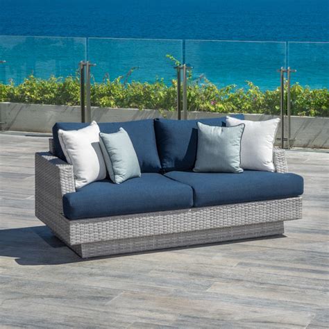 Portofino Comfort 71in Loveseat - Laguna Blue | RST Brands | Outdoor furniture decor, Luxury ...